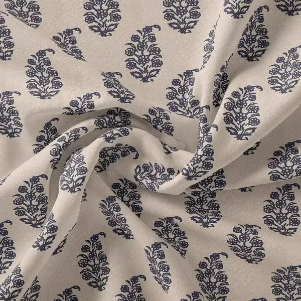Block Print Motif Digital Printed Fabric - Tusser Silk – ts 0 ma03105p4 110 block print motif digital printed fabric tusser silk 1