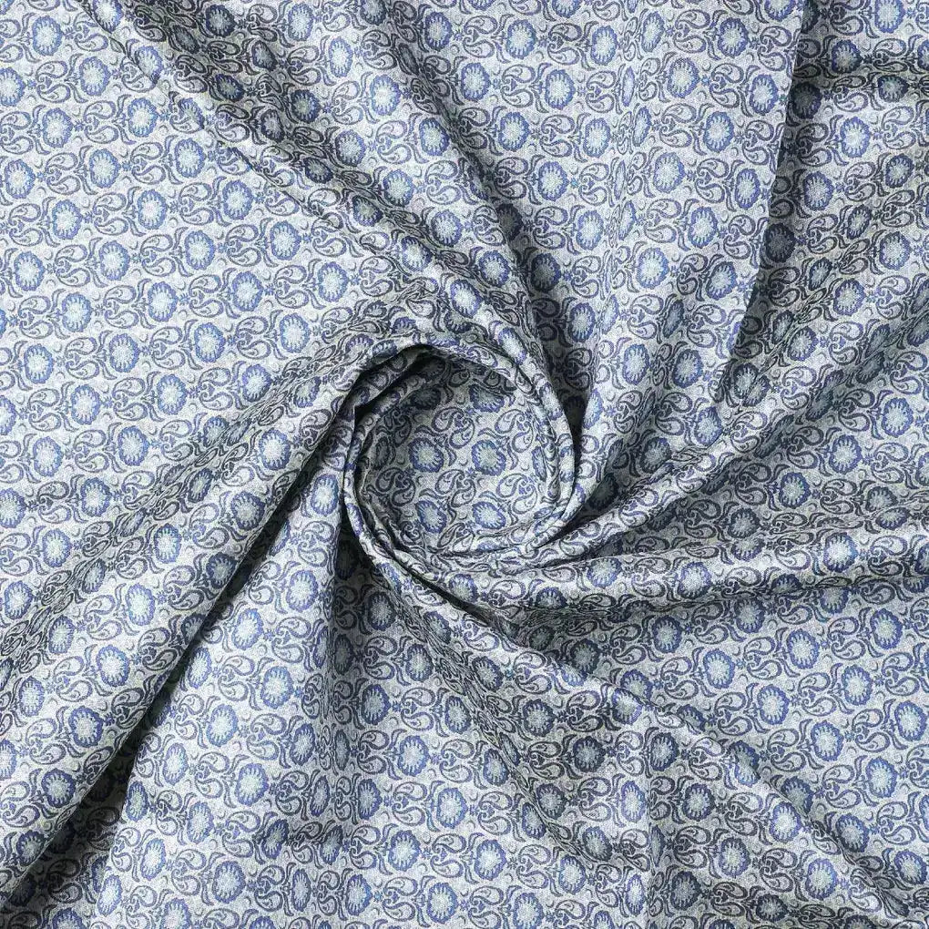 Tiny Blue Motif Allover Digital Printed Fabric - Tusser Silk – ts 0 ma0405 110 tiny blue motif allover digital printed fabric tusser silk 1