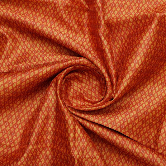 Orange Ajrak Digital Printed Fabrics - FAB VOGUE Studio®