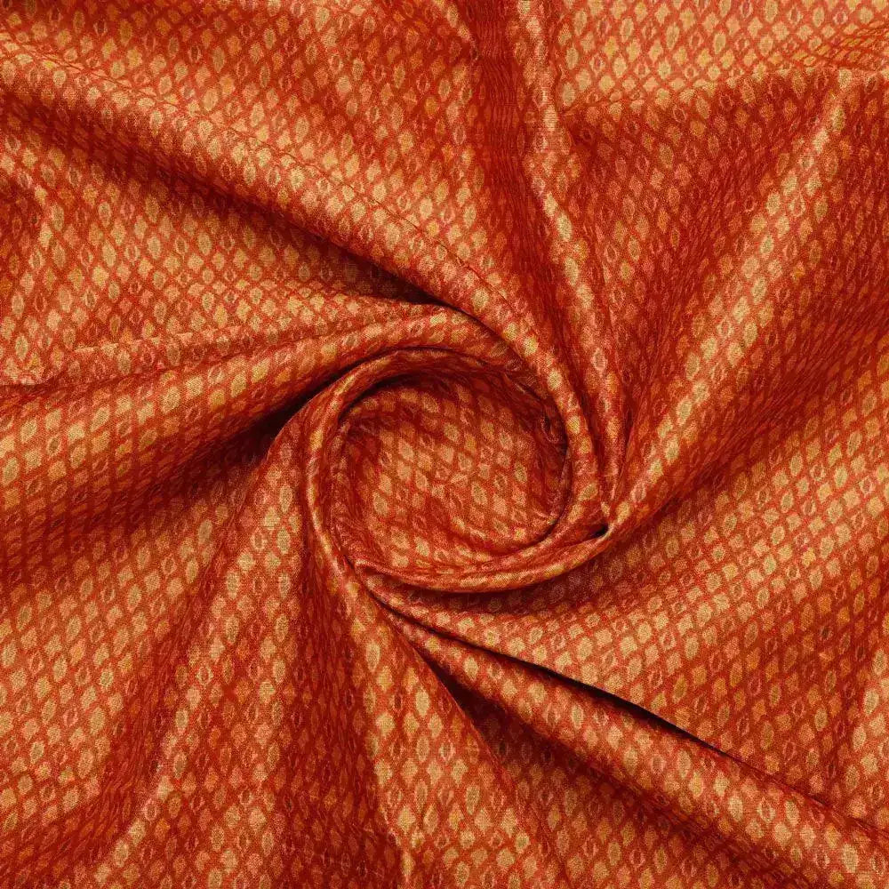 Orange Ajrak Digital Printed Fabrics – ts 0 ma04336 108 orange ajrak digital printed fabrics 1