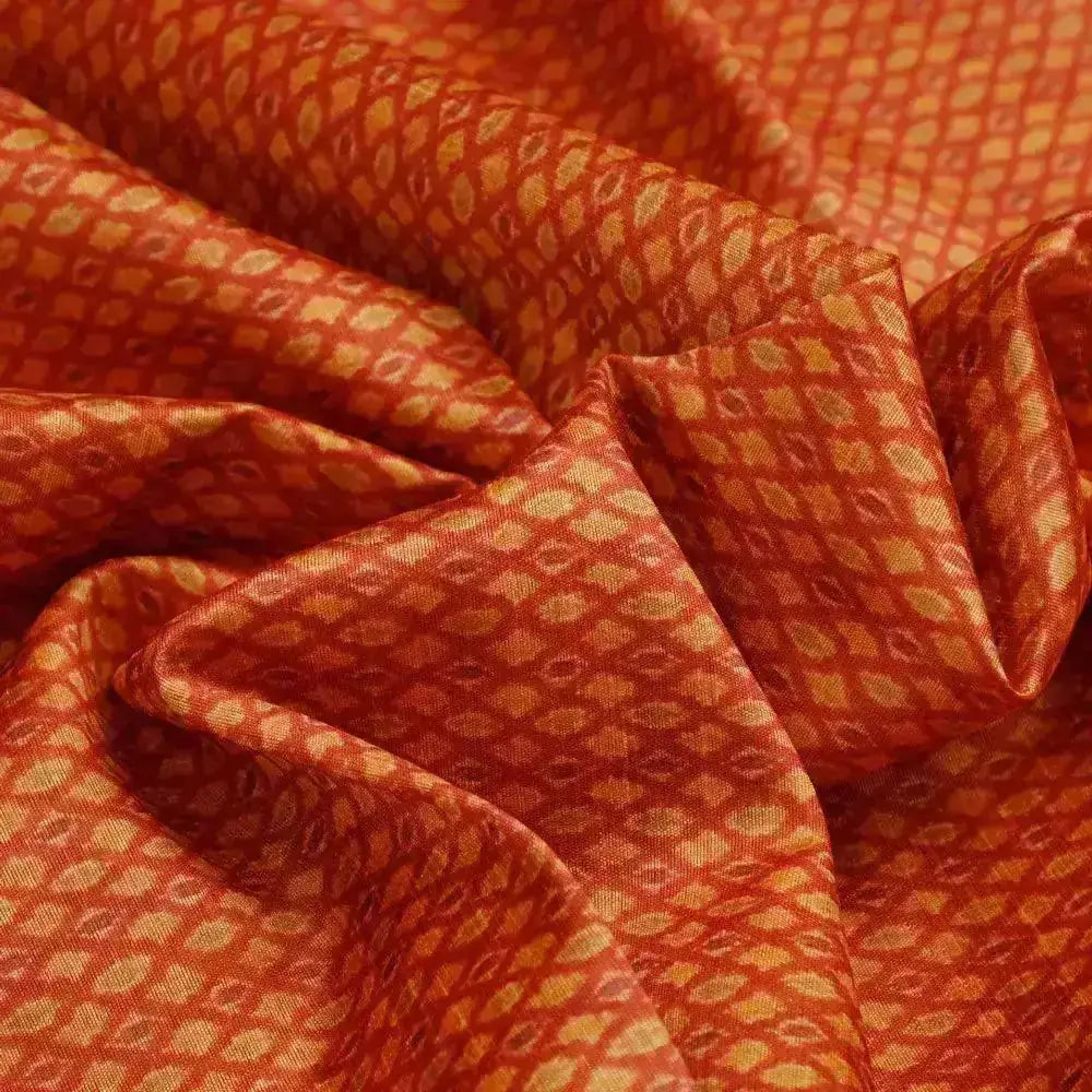 Orange Ajrak Digital Printed Fabrics – ts 0 ma04336 108 orange ajrak digital printed fabrics 3