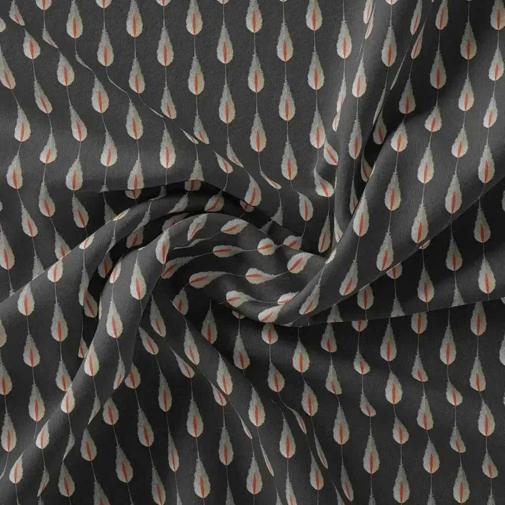 Feather Stripes Digital Printed Fabric - Tusser Silk – ts 0 ma05232 110 feather stripes digital printed fabric tusser silk 1