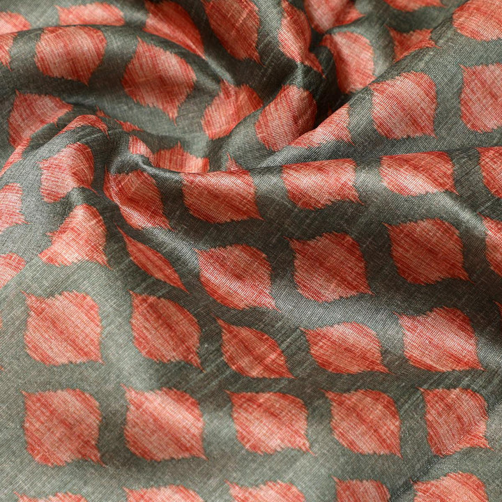 Olive Dabu Digital Printed Fabrics - FAB VOGUE Studio®