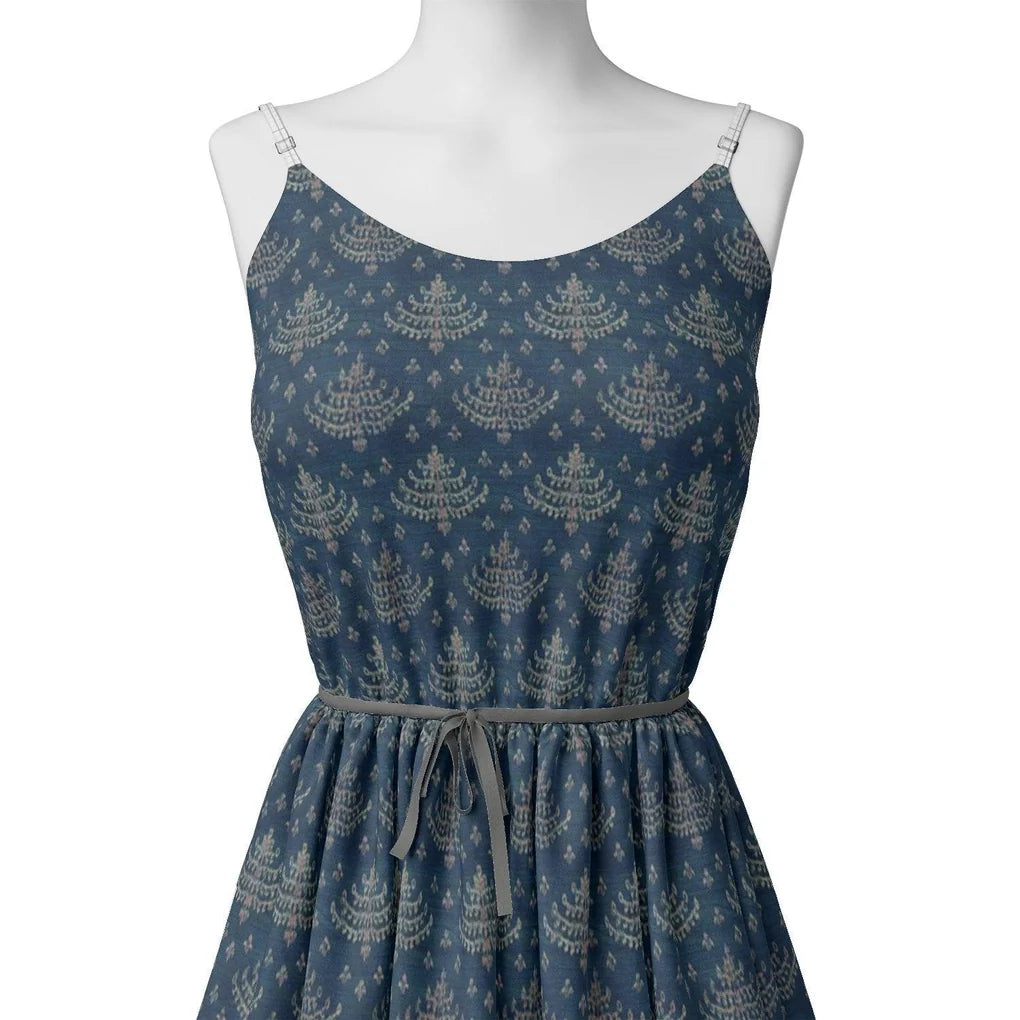 Suzani Over Blue Base Digital Printed Fabric – ts 0 ma07645 110 suzani over blue base digital printed fabric 2