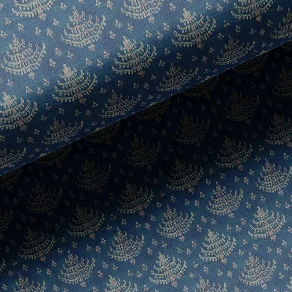 Suzani Over Blue Base Digital Printed Fabric – ts 0 ma07645 110 suzani over blue base digital printed fabric 3