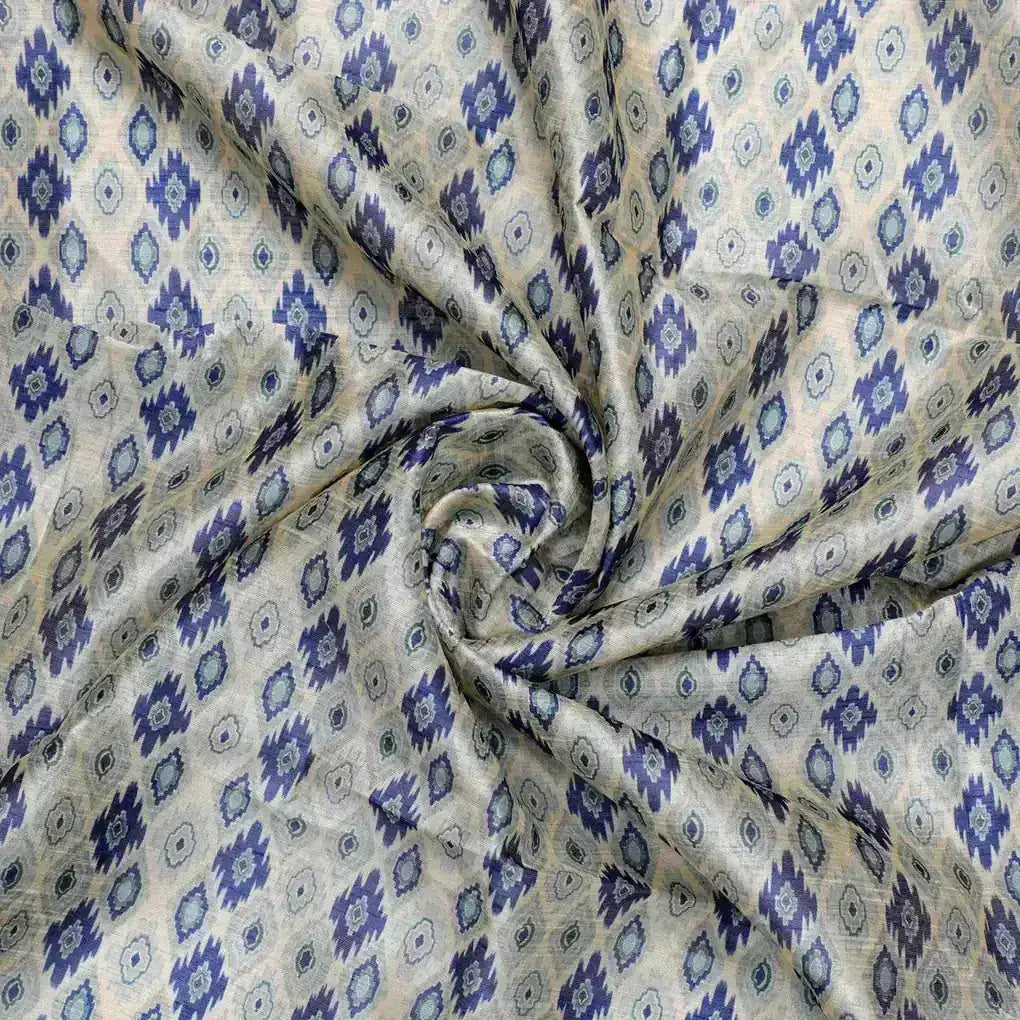 Blue and Cream Ajrak Digital Printed Fabrics – ts 0 ma0791 110 blue and cream ajrak digital printed fabrics 1