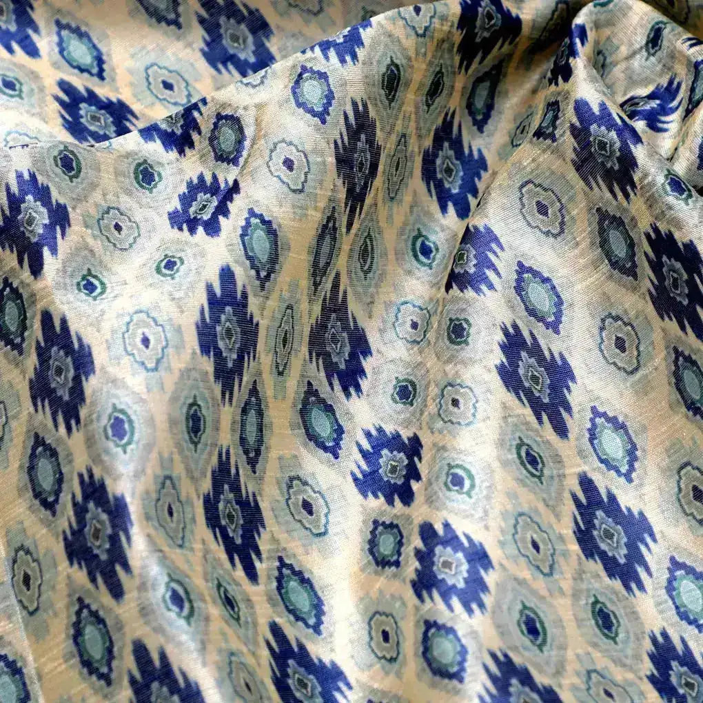 Blue and Cream Ajrak Digital Printed Fabrics – ts 0 ma0791 110 blue and cream ajrak digital printed fabrics 3