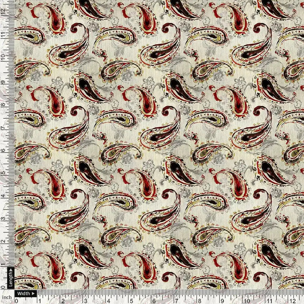 Hand Painted Look Motif Digital Printed Fabric - Tusser Silk – ts 0 ma08461 110 hand painted look motif digital printed fabric tusser silk 4