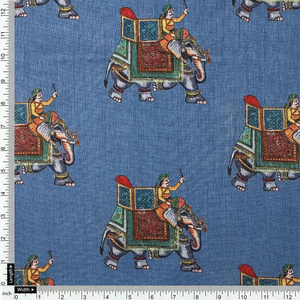 Traditional Elephant Motif Digital Printed Fabric – ts 0 ta01133 110 traditional elephant motif digital printed fabric 4