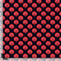 Beautiful Red Floral Over Dark Blue Base Printed Fabric – ts 0 ta01245 110 beautiful red floral over dark blue base printed fabric 4
