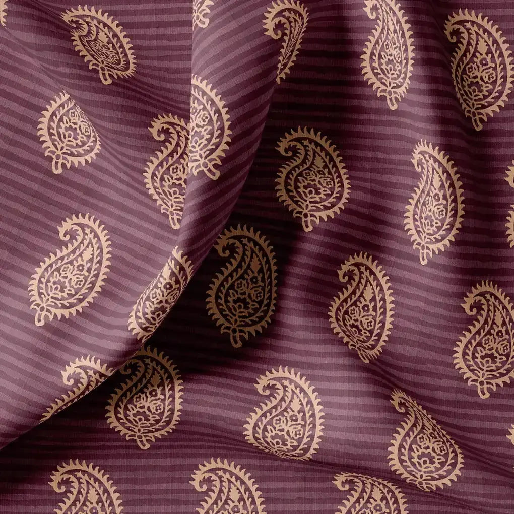 Paisley Pattern Over Maroon Base Digital Printed Fabric – ts 0 ta01265 110 paisley pattern over maroon base digital printed fabric 3
