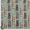 Funky Jungle Flower Vintage Digital Printed Fabric - Tusser Silk – ts 0 ta0137 110 funky jungle flower vintage digital printed fabric tusser silk 4