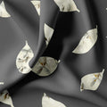 Leaves Print On Dark Grey Base Digital Printed Fabric – ts 0 ta05192black 110 leaves print on dark grey base digital printed fabric 1
