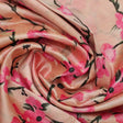 Cherry Red Flower With Branch Digital Printed Fabric  - Tusser Silk – ts 0 ta07197p2 110 cherry red flower with branch digital printed fabric tusser silk 1