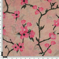 Cherry Red Flower With Branch Digital Printed Fabric  - Tusser Silk – ts 0 ta07197p2 110 cherry red flower with branch digital printed fabric tusser silk 4