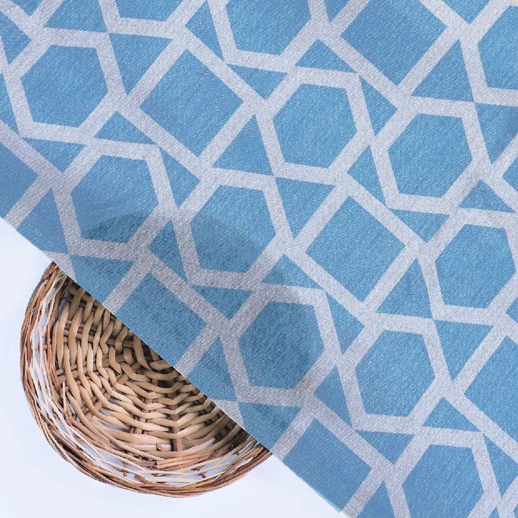 Harlequin Square And Hexagon Digital Printed Fabric - Tusser Silk – ts 0 ta08300 110 harlequin square and hexagon digital printed fabric tusser silk 2