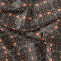 Metallese Seamless Leafs Patterns Digital Printed Fabric - Tusser Silk – ts 0 ta08375 110 metallese seamless leafs patterns digital printed fabric tusser silk 3