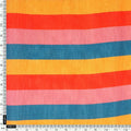 Rainbow Colourful Breton Stripes Digital Printed Fabric - Tusser Silk – ts 0 ta08573 110 rainbow colourful breton stripes digital printed fabric tusser silk 4