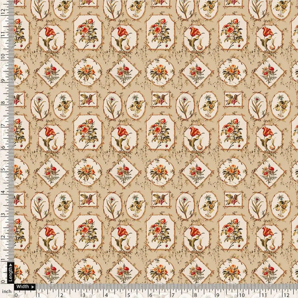 Attractive Floral Shape Valley Digital Printed Fabric - Tusser Silk – ts 0 ta08796 110 attractive floral shape valley digital printed fabric tusser silk 4