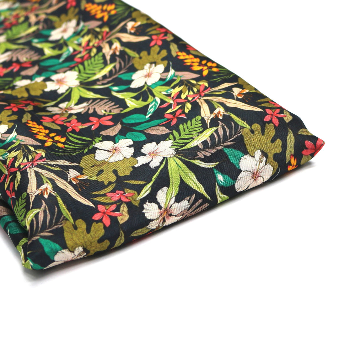 Frangipani Flower Digital Printed Fabrics - FAB VOGUE Studio®