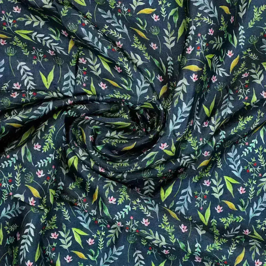Green Leaves Ditzy Digital Print Fabrics – us 0 ba1003 110 green leaves ditzy digital print fabrics 1