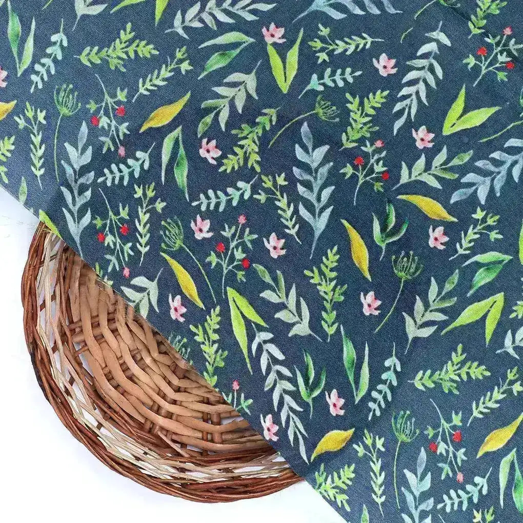 Green Leaves Ditzy Digital Print Fabrics – us 0 ba1003 110 green leaves ditzy digital print fabrics 2