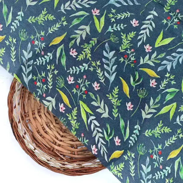 Green Leaves Ditzy Digital Print Fabrics – us 0 ba1003 110 green leaves ditzy digital print fabrics 2 - alternate view