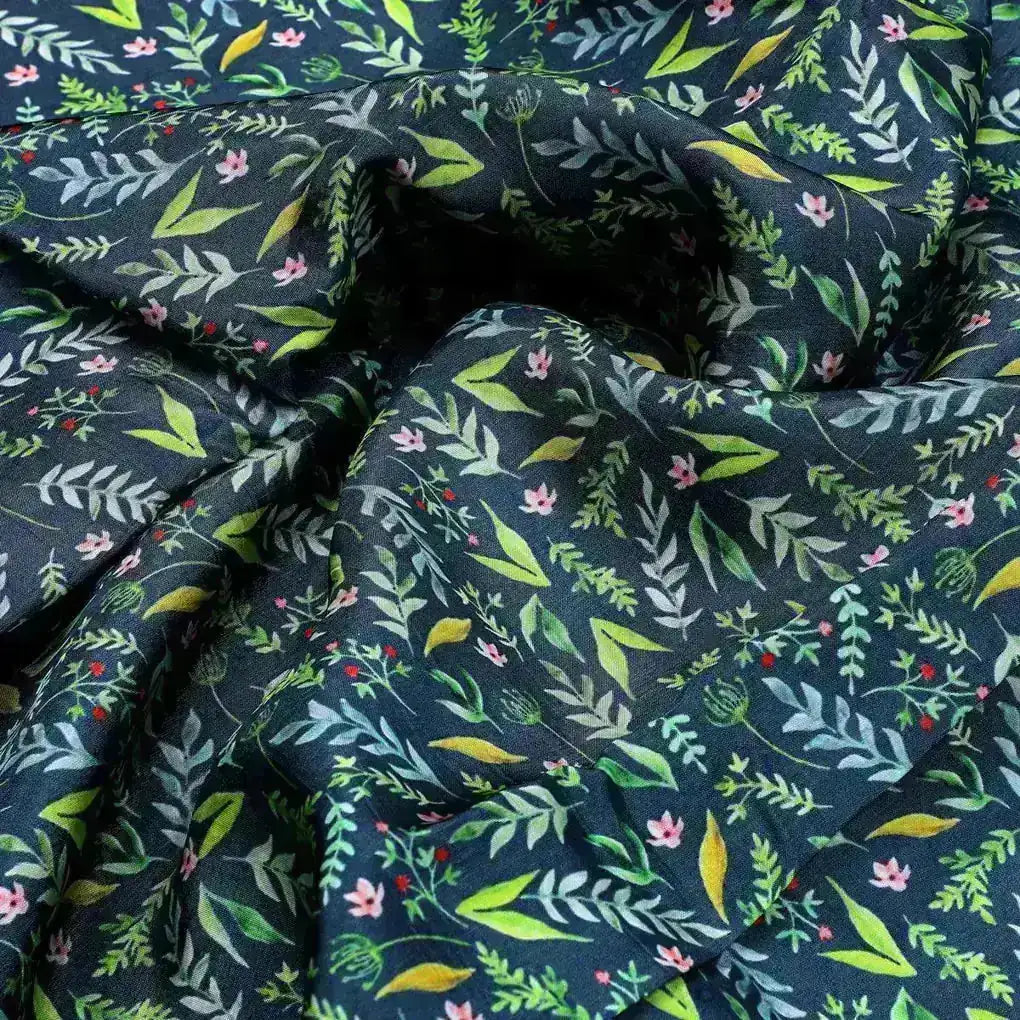 Green Leaves Ditzy Digital Print Fabrics – us 0 ba1003 110 green leaves ditzy digital print fabrics 3