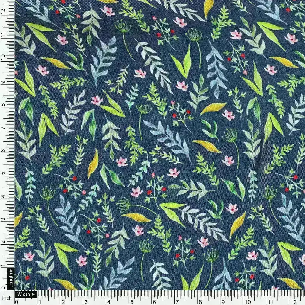 Green Leaves Ditzy Digital Print Fabrics – us 0 ba1003 110 green leaves ditzy digital print fabrics 4