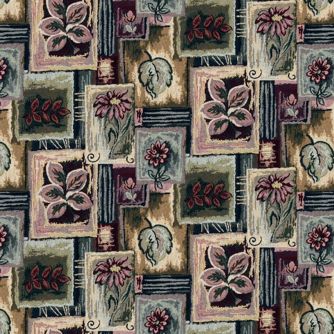 Floral and Leaves Frame Digital Printed Fabrics - FAB VOGUE Studio®