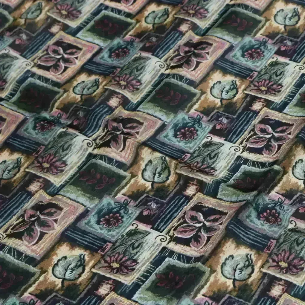 Floral and Leaves Frame Digital Printed Fabrics – us 0 ba1007 110 floral and leaves frame digital printed fabrics 3