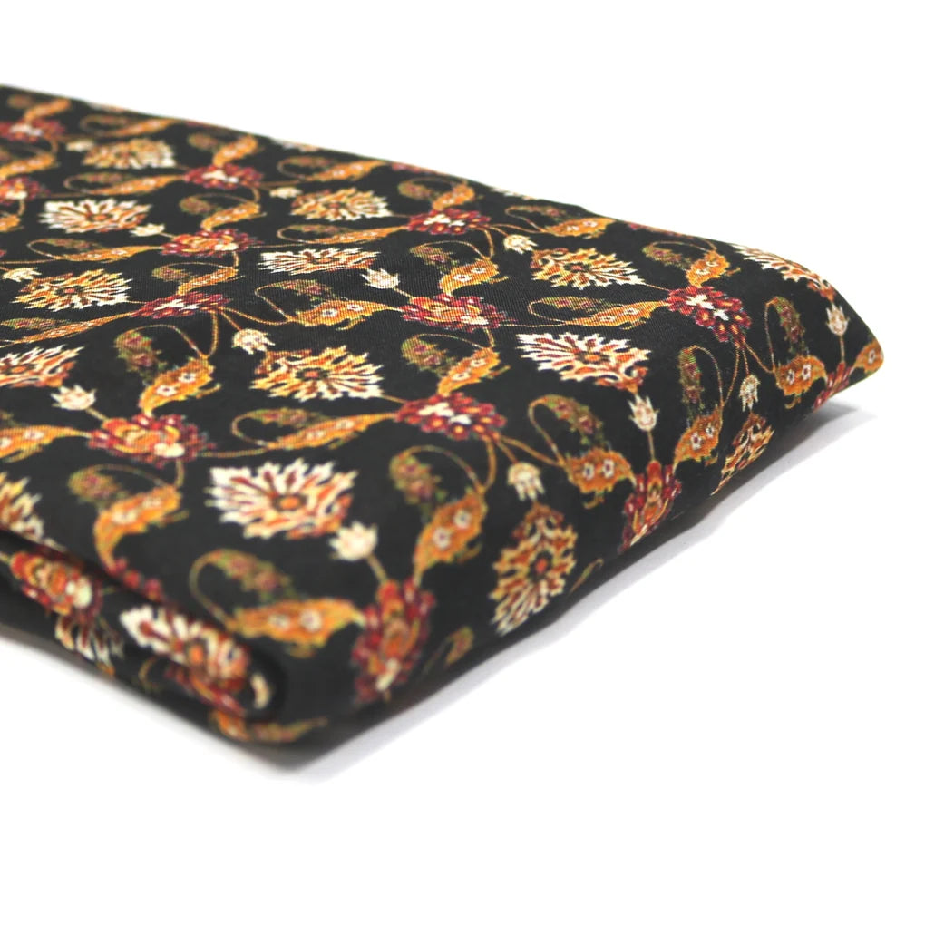 Black Damask Pattern Digital Printed Fabrics – us 0 ba1012 110 black damask pattern digital printed fabrics 1