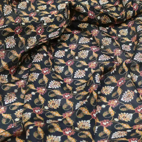 Black Damask Pattern Digital Printed Fabrics – us 0 ba1012 110 black damask pattern digital printed fabrics 2 - alternate view