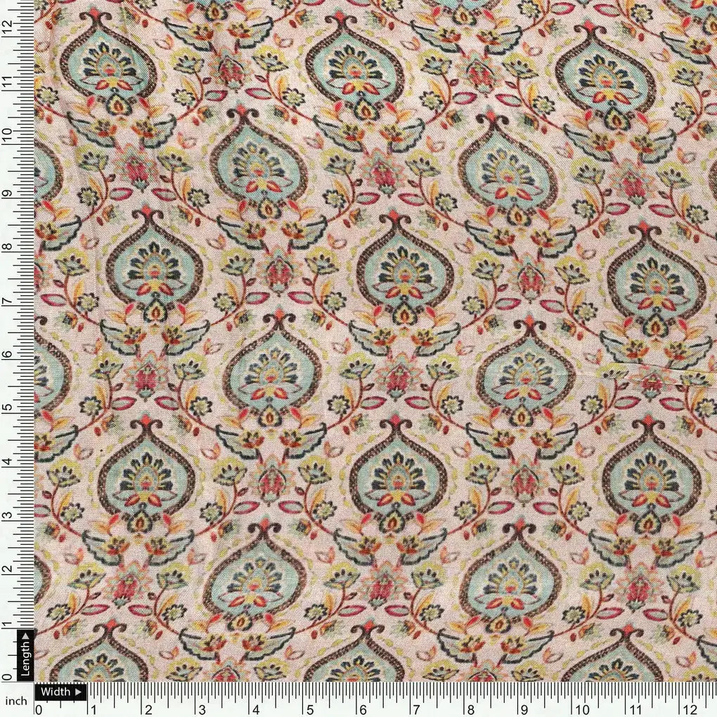 Cream Beautiful Damask Pattern Digital Printed Fabrics – us 0 ba1013 110 cream beautiful damask pattern digital printed fabrics 4
