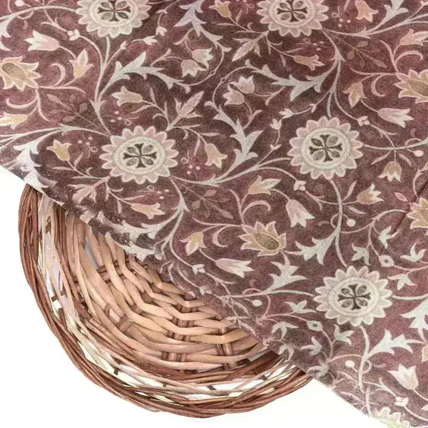 Brown Beautiful Damask Pattern Digital Printed Fabrics – us 0 ba1014 110 brown beautiful damask pattern digital printed fabrics 1 - alternate view