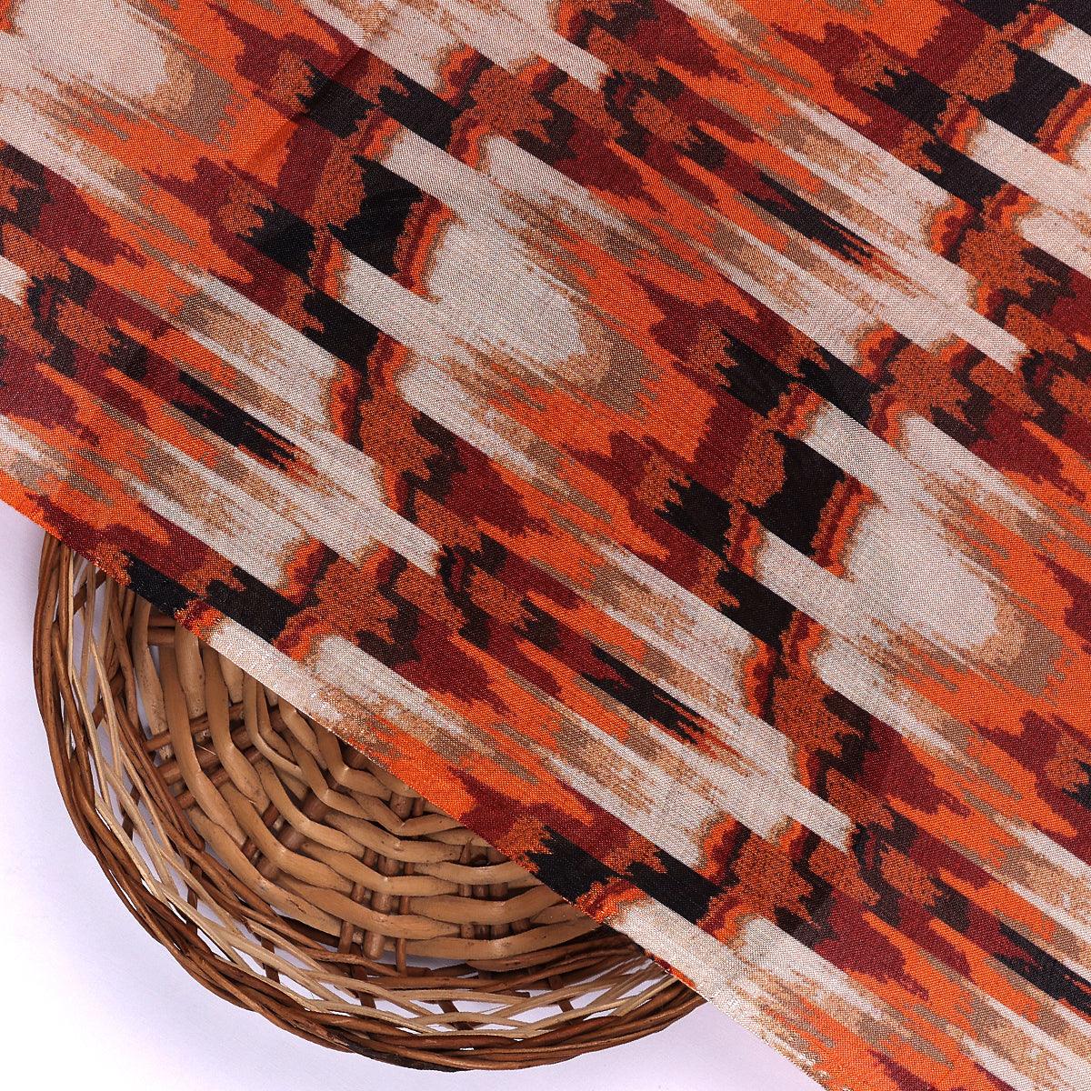Flame Stitch Pattern Digital Printed Fabrics - FAB VOGUE Studio®