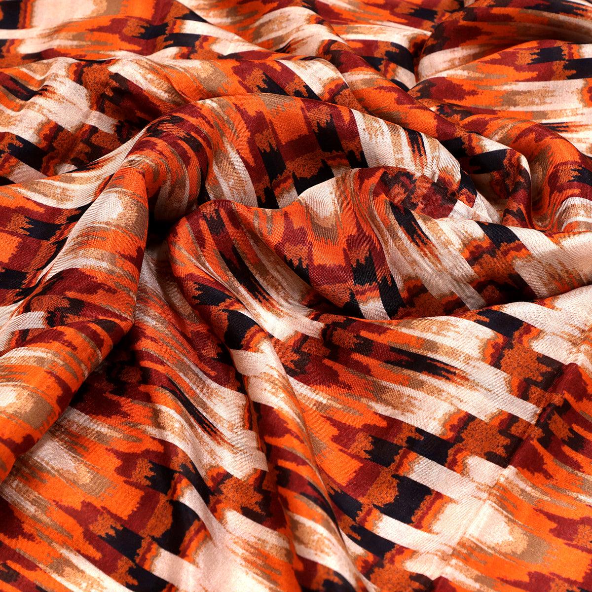 Flame Stitch Pattern Digital Printed Fabrics - FAB VOGUE Studio®
