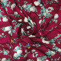 Viscose Upada Silk Digital Printed Fabric with Floral Patterns in Maroon Color – us 0 fvs202213 151 viscose upada silk digital printed fabric with floral patterns in maroon color 1