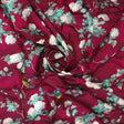 Viscose Upada Silk Digital Printed Fabric with Floral Patterns in Maroon Color – us 0 fvs202213 151 viscose upada silk digital printed fabric with floral patterns in maroon color 1