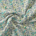 Green And Bluish Leaves Motif Digital Printed Fabric  - Upada Silk – us 0 ma013650 110 green and bluish leaves motif digital printed fabric upada silk 4