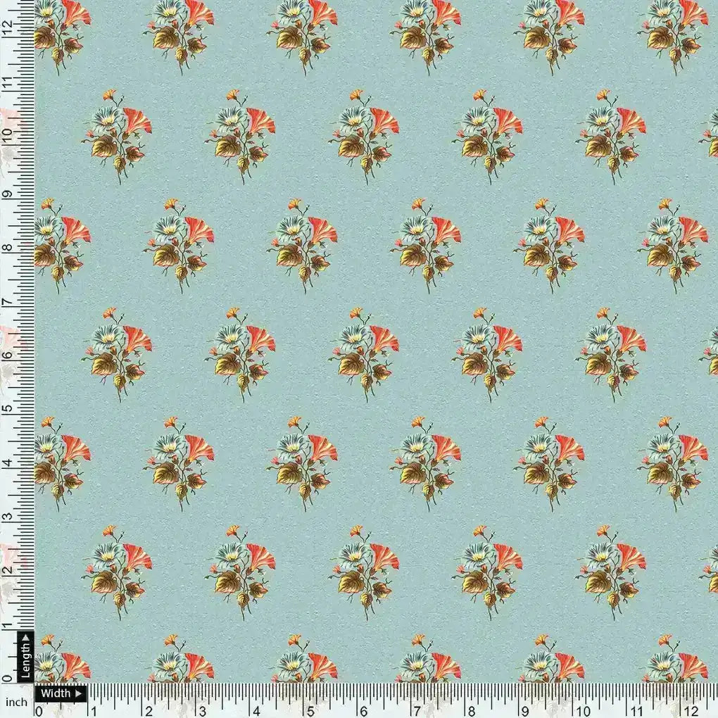 Vintage Flower Repeat Digital Printed Fabric - Upada Silk – us 0 ma0156 110 vintage flower repeat digital printed fabric upada silk 4
