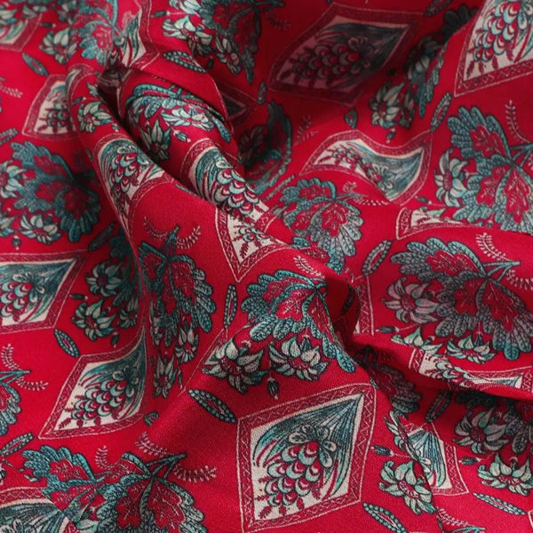 Morden Damask With Flower Digital Printed Fabric - Upada Silk – us 0 ma0185 110 morden damask with flower digital printed fabric upada silk 1