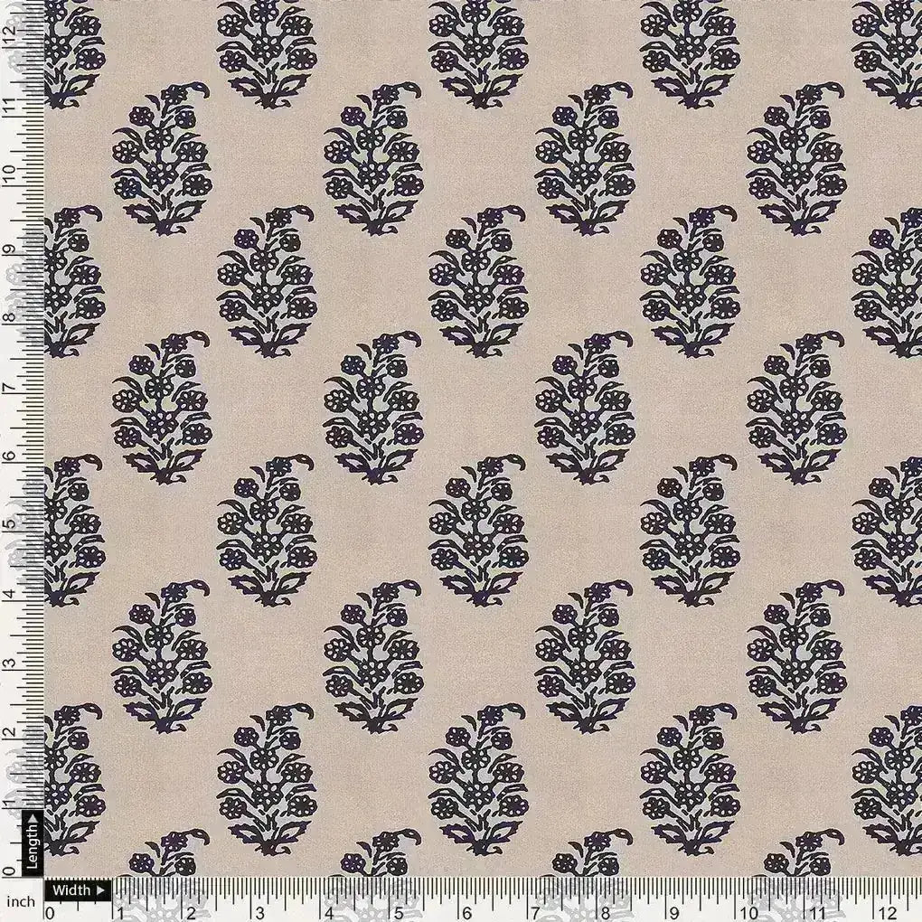 Block Print Motif Digital Printed Fabric - Upada Silk – us 0 ma03105p4 110 block print motif digital printed fabric upada silk 4