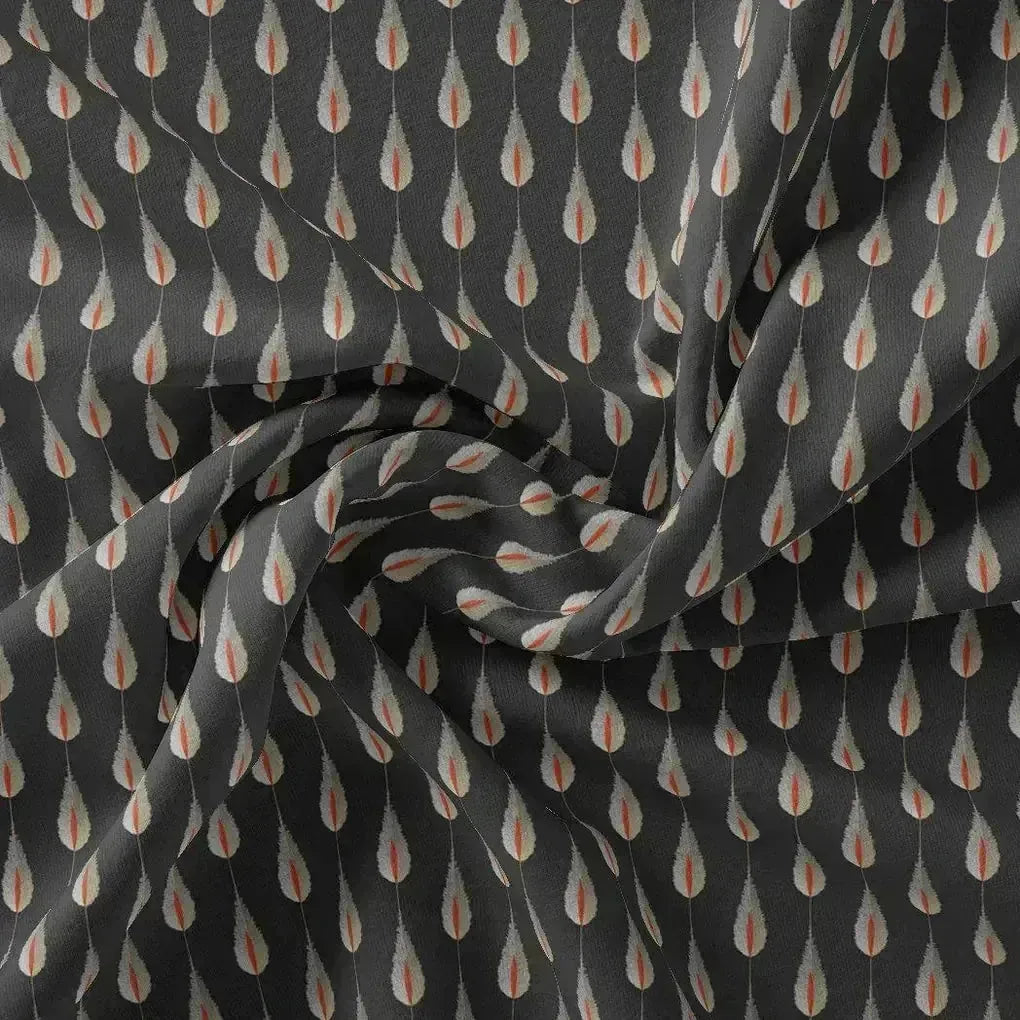 Feather Stripes Digital Printed Fabric - Upada Silk – us 0 ma05232 110 feather stripes digital printed fabric upada silk 1