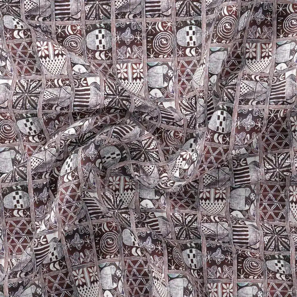 Greek Art Of Multitype Pattern Digital Printed Fabric - Upada Silk – us 0 ta0127 110 greek art of multitype pattern digital printed fabric upada silk 1