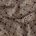 Western Sunflower With Brown Colour Digital Printed Fabric - Upada Silk – us 0 ta0143 110 western sunflower with brown colour digital printed fabric upada silk 3
