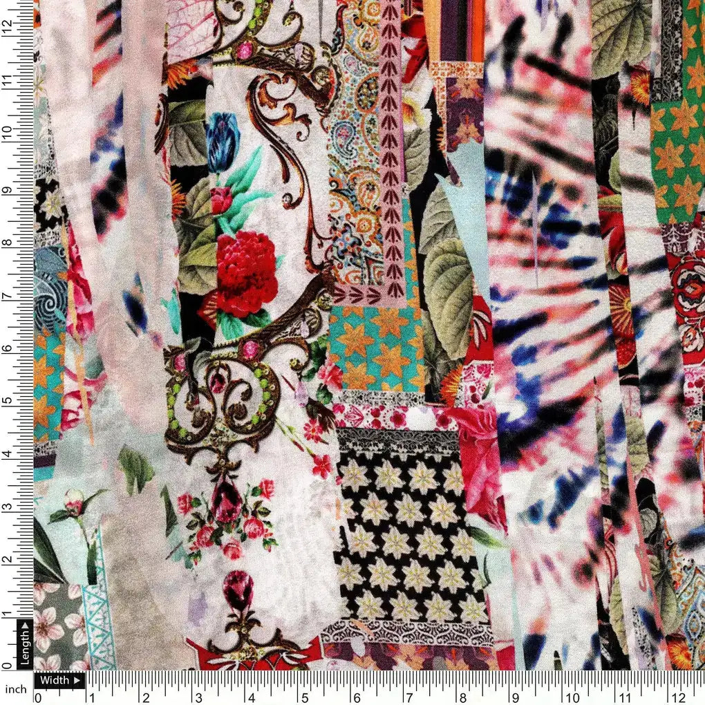 Watercolour Paint Art With Pattern Digital Printed Fabric - Upada Silk – us 0 ta0221 110 watercolour paint art with pattern digital printed fabric upada silk 4
