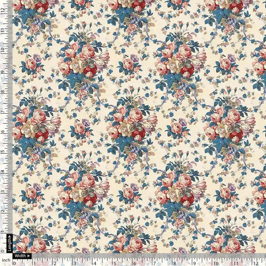 Beautiful Ditsy Flowers On Blue Digital Printed Fabric - Upada Silk – us 0 ta05681 110 beautiful ditsy flowers on blue digital printed fabric upada silk 4