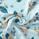Flower On Ocean Blue Digital Printed Fabric - Upada Silk – us 0 ta07233p1 110 flower on ocean blue digital printed fabric upada silk 1
