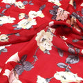 Red And White Flower Digital Printed Fabric - Upada Silk – us 0 ta07549 110 red and white flower digital printed fabric upada silk 3